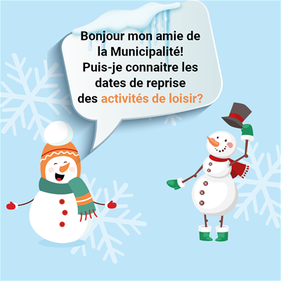 Reprise des activités