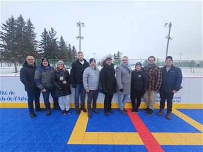 Saint-Roch-de-l’Achigan accueillera cet hiver une patinoire réfrigérée extérieure :  Un projet unique au Québec
